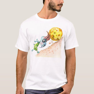 Camiseta Cabra de montaña divertida que empuja el queso