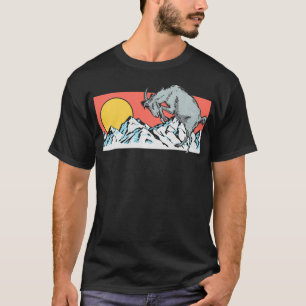 Camiseta Cabra de montaña Vintage Outr Nature Senderismo Mi