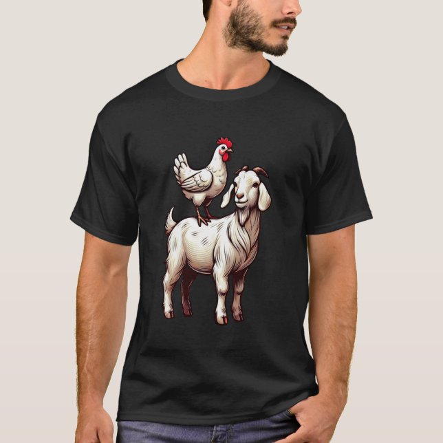 Camiseta Cabra de Pollo Bonito (Anverso)