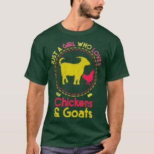 Camiseta Cabra de pollo de granja