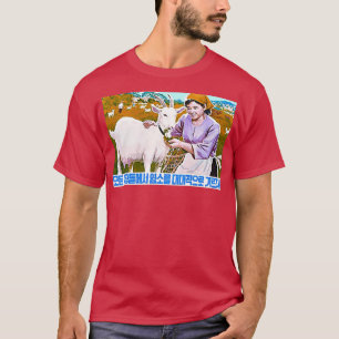 Camiseta Cabra de propaganda de Corea del Norte