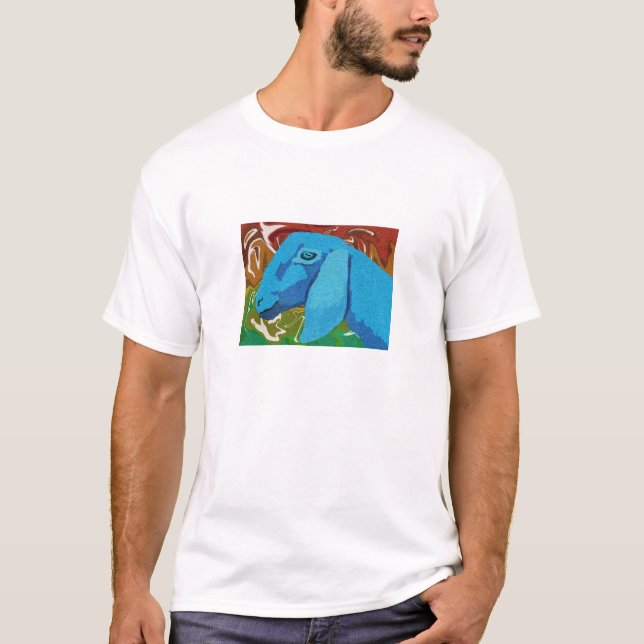 Camiseta Cabra del fiesta de Nubian de la granja del KNS (Anverso)