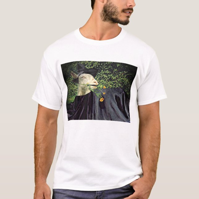 Camiseta Cabra del mago de Halloween (Anverso)