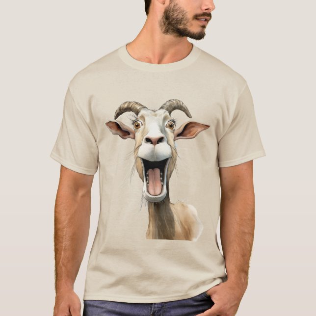 Camiseta Cabra divertida (Anverso)