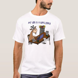 Camiseta Cabra divertida en el humor del trabajo del rodeo
