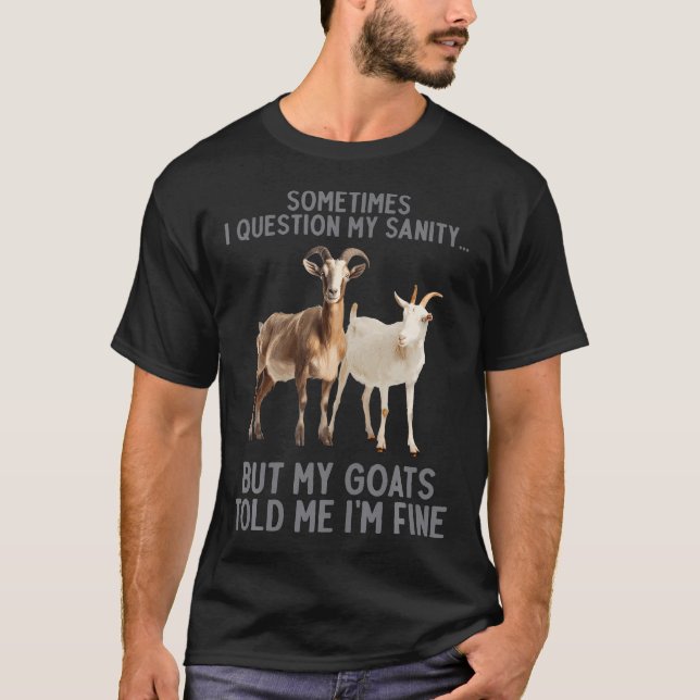 Camiseta Cabra Divertida Granjero de Cabra Cabra Pygmea (Anverso)