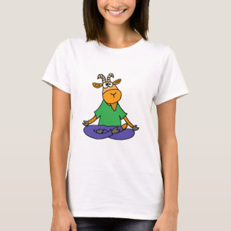 Camiseta Cabra divertida que hace yoga de la posición de