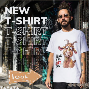 Camiseta Cabra en acción: Relájate, ¡me he ganado esto! - H
