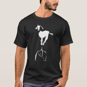 Camiseta Cabra En Un Granjero De Animales De Unicycle