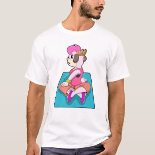 Camiseta Cabra en Yoga en yoga