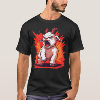 Camiseta Cabra Enojada Cabra Divertida