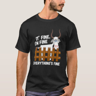 Camiseta Cabra Es Fina Estoy Bien Todo Está Bien