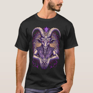 Camiseta Cabra Estética Baphomet Oculto Paranormal Demonio