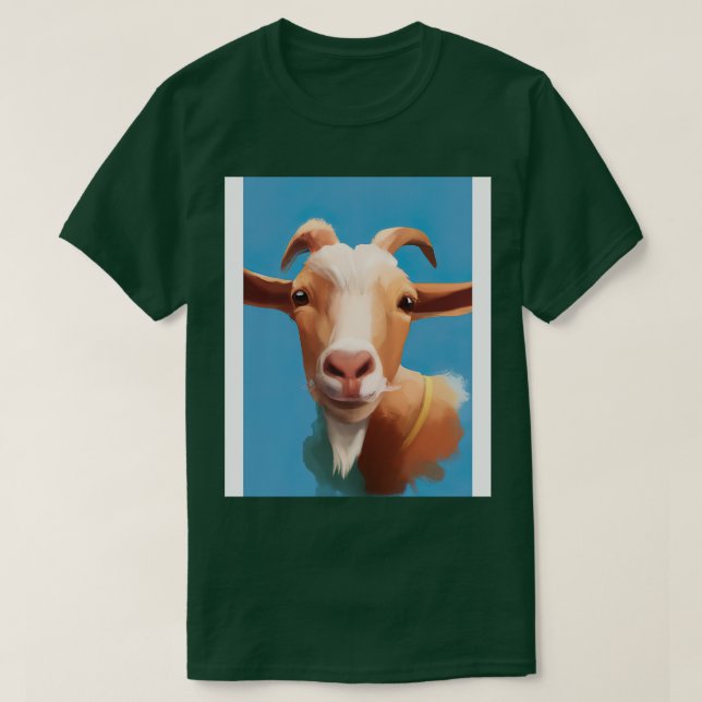 Camiseta Cabra feliz (Diseño del anverso)