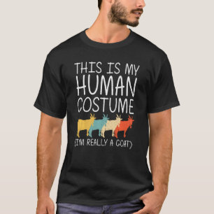 Camiseta Cabra Halloween Oveja Humana Niño Niñera Fácil