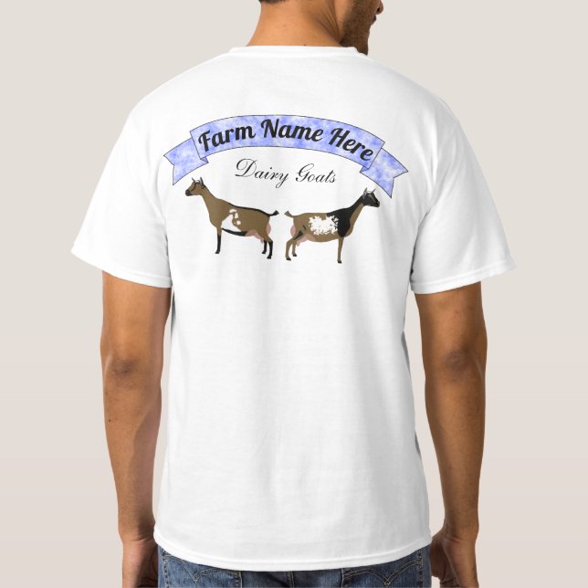 Camiseta Cabra láctea enana nigeriana personalizada (Reverso)