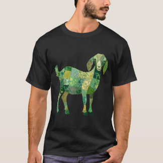 Camiseta Cabra lechera nubia de patchwork