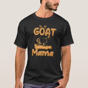 Camiseta Cabra Mamá Granja Animal Para Mujeres Agricultoras