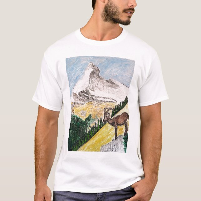 Camiseta Cabra montés Cervino (Anverso)