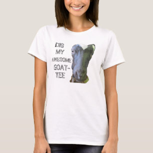 Camiseta Cabra "MY AWESOME GOAT-TEE" Femeninas Spaghetti Ta