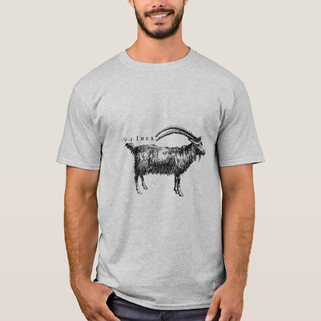 Camiseta Cabra o Ibex de Historia Natural Antigua (Anverso)