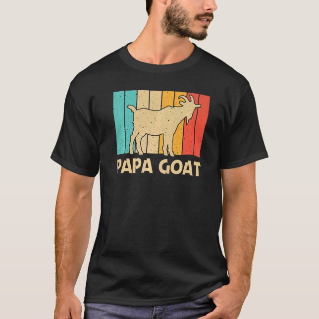 Camiseta Cabra Para Hombres Papa Granja Animal Goat Whisper (Anverso)