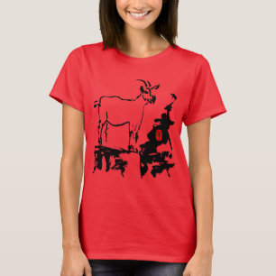 Camiseta Cabra roca Año chino vietnamita Mujeres Zodiac T