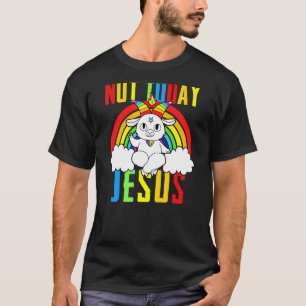 Camiseta Cabra Satanico No Hoy Jesús Arcoíris Satanismo