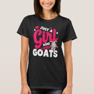 Camiseta Cabra Soy Solo Una Chica Que Ama A Las Cabras Agr