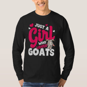 Camiseta Cabra  Soy solo una chica que ama a las cabras Agr