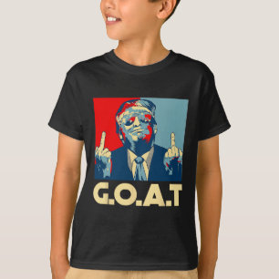 Camiseta Cabra Trump 45º Presidente Dedo Medio Elección R