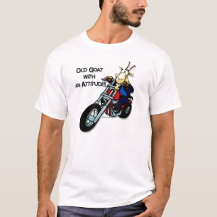 Camiseta Cabra vieja con una actitud