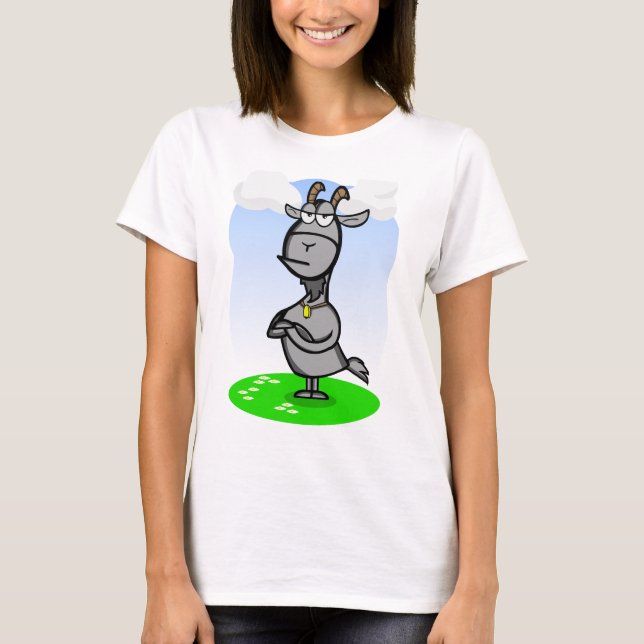 Camiseta Cabra vieja enfadada (Anverso)
