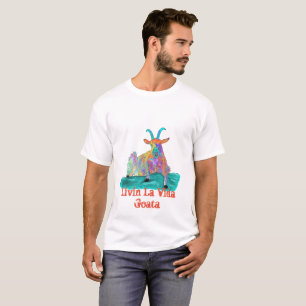 Camiseta Cabra Vivir La Vida Cabra Dicho Divertido