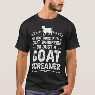 Camiseta Cabra Whisperer Retro Gritando Cabra Mostrando