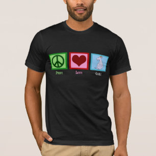 Camiseta Cabras del amor de la paz