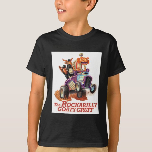 Camiseta Cabras del Rockabilly rudas - duende del coche de (Anverso)