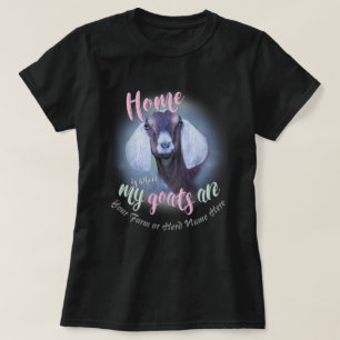 Camiseta CABRAS   El hogar de perros nubios es donde mis ca