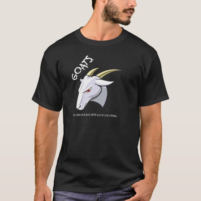 Camiseta Cabras - negro (Anverso)