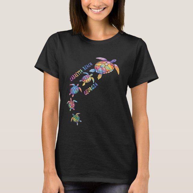 Camiseta Cabretta Beach Georgia Sea Turtle Lover Beach CB (Anverso)