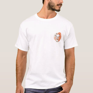 Camiseta Cabrito Adorable Sosteniendo un Tarro de Leche
