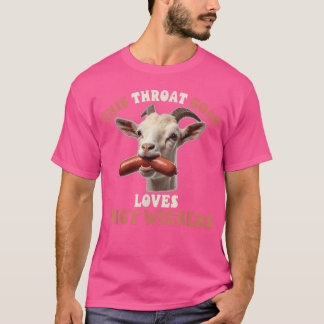 Camiseta Cabrito Divertido de Garganta se Traga Salchichas