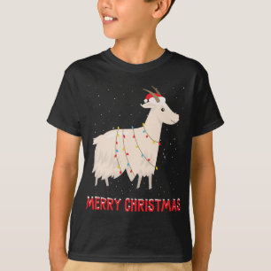 Camiseta Caca de cabra de navidad iluminando Navidad