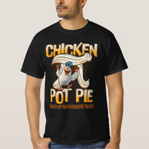 Camiseta Caca De Pollo Tres De Mis Cosas Favoritas Divertid