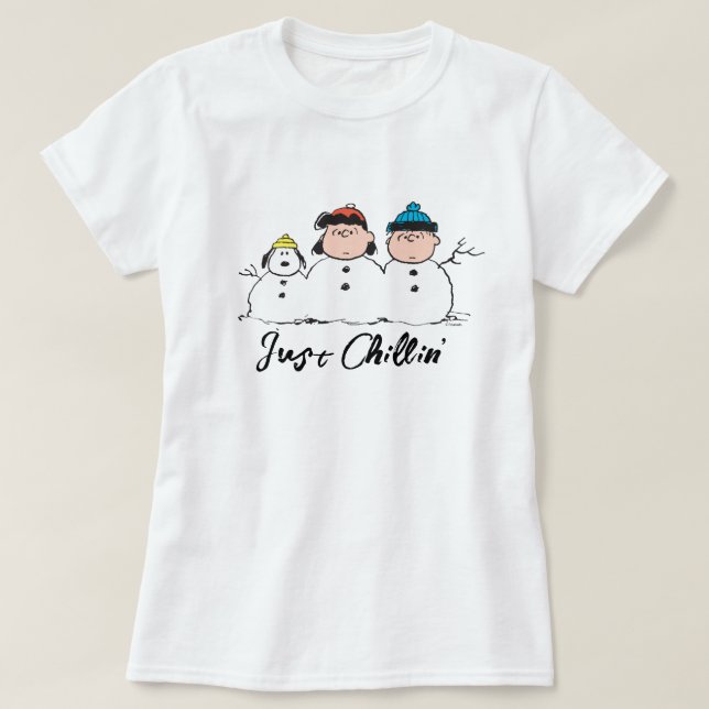 Camiseta Cacahuetes | 3 Persona Snowman (Diseño del anverso)