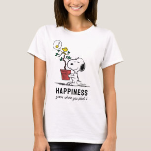 Camiseta Cacahuetes Árbol de la planta Snoopy & Woodstock