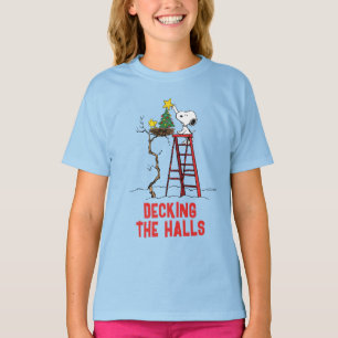 Camiseta Cacahuetes   Árbol de Navidad Snoopy & Woodstock