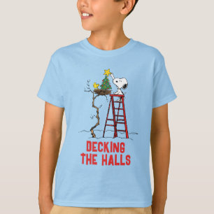 Camiseta Cacahuetes   Árbol de Navidad Snoopy & Woodstock