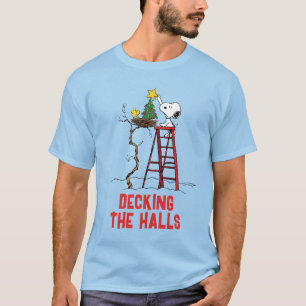 Camiseta Cacahuetes   Árbol de Navidad Snoopy & Woodstock