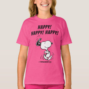 Camiseta Cacahuetes Baile Snoopy Happy